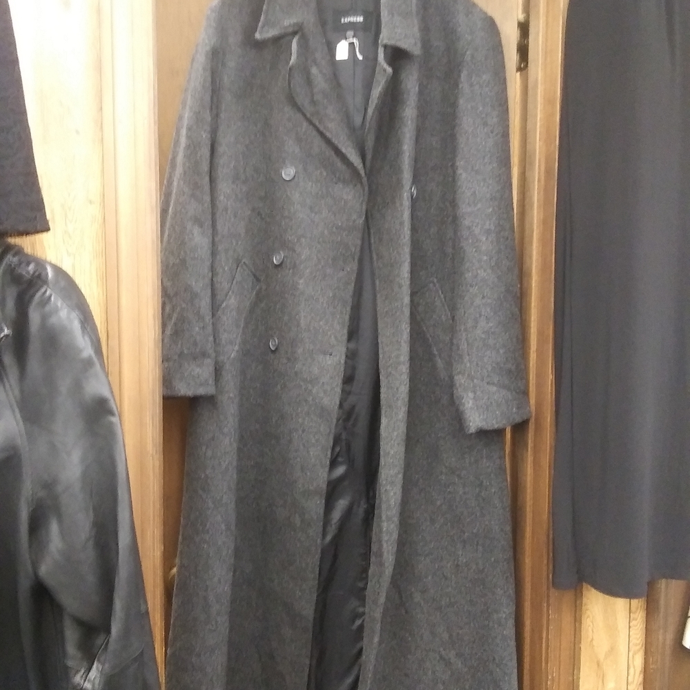 Express wool trench coat